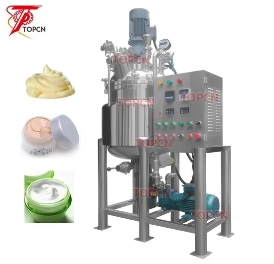 Fixed 10L 20L 50L High Shear Lab Vacuum Emulsifying Cosmetic Cream Emulsifier Mixer Homogenizer