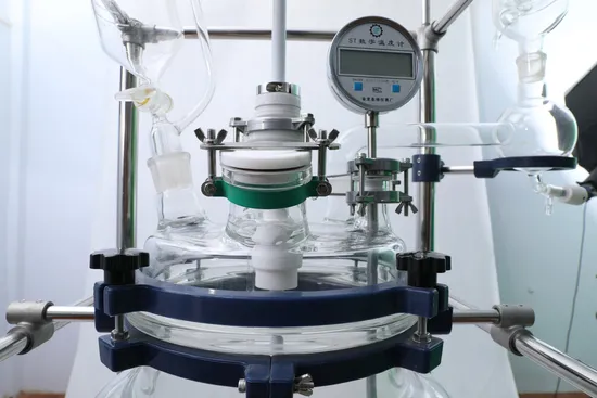 S212-80L Explosion-Proof Double-Layer Glass Reactor Equipped with Universal Casters Jacketed Glass Reactor