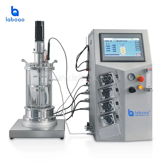 Laboao 10L Glass Bacteria Bioreactor Microbial Culture Fermentation Bioreactor
