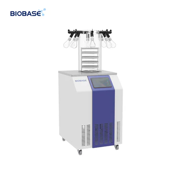 Biobase -60c -80c Vacuum Lyophilizer Vertical Freeze Dryer with 8 Port Manifold Bk-Fd12p for Laboratory