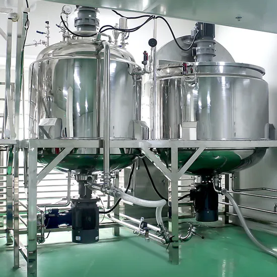 Vacuum Emulsify Mixer for Cosmetic Cream Lotion Processing Making Machine Homogenizer