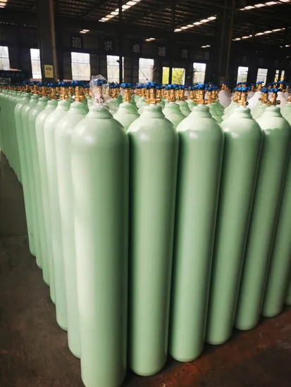 47L/9.4m3 200bar 5.2mm High Pressure Vessel Seamless Steel Helium Gas Cylinder