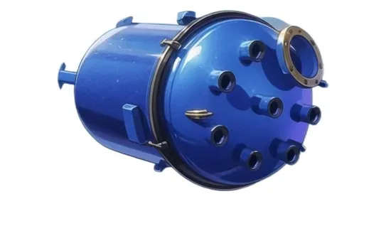 Open Glass Lined Storage Tank 1500L/Horizontal Type Distilling Reaction Mixing Storage Tank