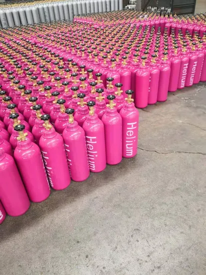 12L/13.4L/14L/15L/16L/17L/18L Seamless ISO Tped Steel Portable Helium Gas Cylinder