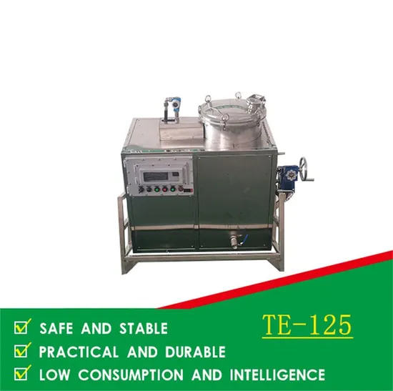125L SS304 Material Explosion Proof Kinds of Solvent Recovery System