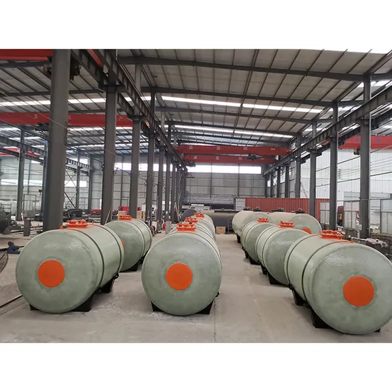 Double Layer 50m3 Fiberglass Storage Underground Tank for Gas Station