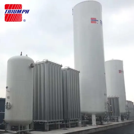 Horizontal 50m3 LNG Cryogenic Storage Tank with ASME Standard