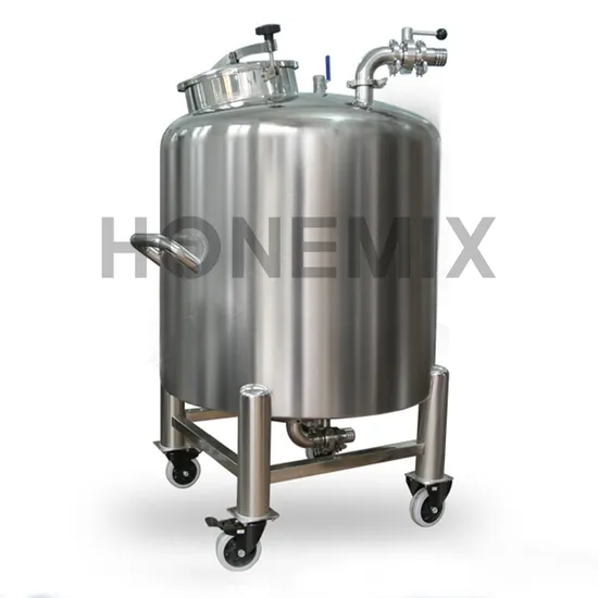 Honemix Hot Sale 500 Lts Stainless Steel Storage Tank Shampoo Soap Lotion Chemical Liquid Movable Storage Tank