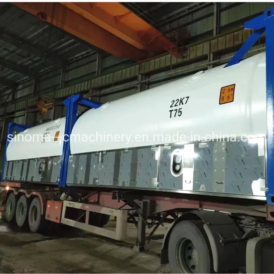 Cryogenic Liquid Oxygen Nitrogen Argon Transportation ISO T75 Container Cryogenic LNG Tanks