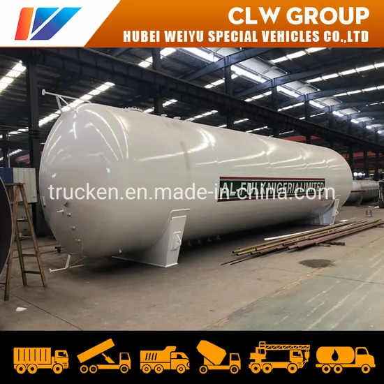 120cbm 120000L 60mt 60 Tons Propane Gas Tank Bulk LPG Storage Tank for LPG Filling Plant