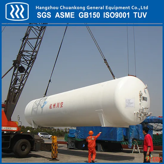 Vacuum Powder Insulation Liquid Oxygen LNG LPG CO2 Storage Tank with ASME Standard