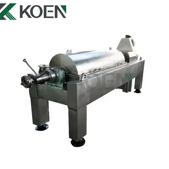 3 Phase Horizontal Decanter Centrifuge for Oil Obtaining From Cooked Cartilage