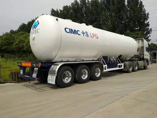 Customized 58m3 Popular Size LPG Gas Semi Trailer Propane Transport Tanker Truck for Africa