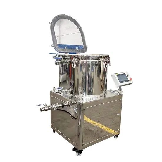 Ethanol Washing Extraction Machine Filter Separator Stainless Steel Jacketed Oil Ethanol Extraction Centrifuge