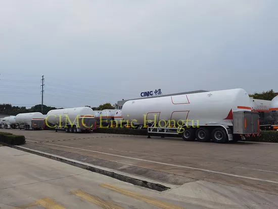 3axles Liquid LNG Methane Gas Transportation Tanker Trailer