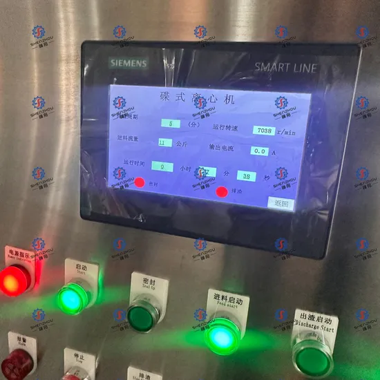 Disc Stack Bowl Centrifugal Disc Automatic Discharge Centrifuge Lab Scale Centrifuge