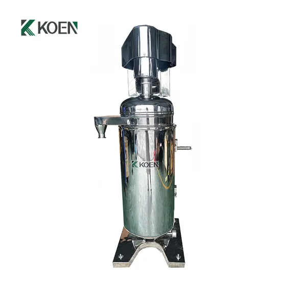 Tubular Centrifuge for Separating Bacterial Cell From Fermentation Broth