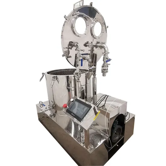 Model Hhp Batch Type Centrifuge Flat Perforated Basket Centrifuge