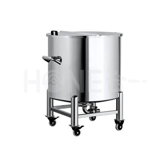 Hone Customized Open Lid Stainless Steel Tank Stainless 316L Moving Tank Liquid Detergent Movable Storage Tank