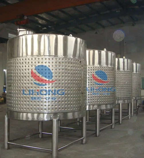Stainless Steel Conical Wine Storage Pot with Side Manhole