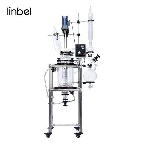 10L Dual Jacketed Glass Reactor Glass Reactor Stirrer Glass Reactor for Lab