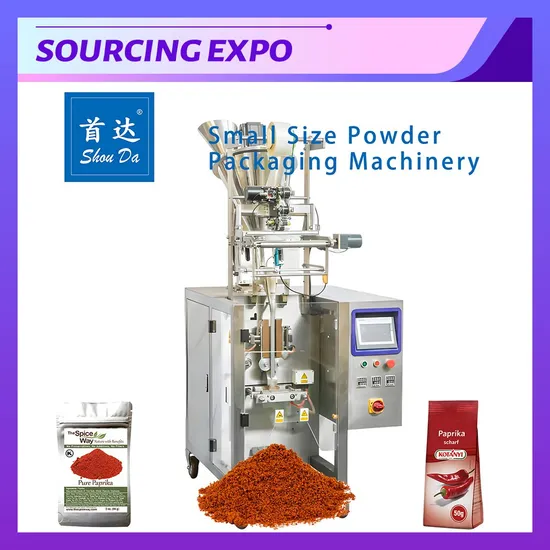 Customized 30% 1g-50g Pepper Beverage Powder Sachet Vffs Powder Filling Machine