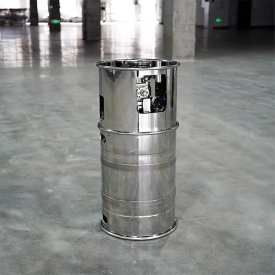 Newly Designed Stainless Steel 112L Lithium Hexafluorophosphate Packaging Drum