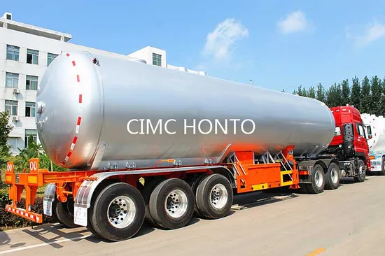 54m3 LPG Gas Tanker 3 Axles Propane Transport Semi Trailer for Kenya