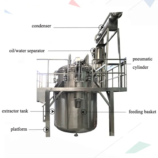 1000L Herb Leaves Flower Oil Extractor Distill Flowers Aroma Essential Oil Extraction Equipment Herbal Extract Oil Extraction Machinery