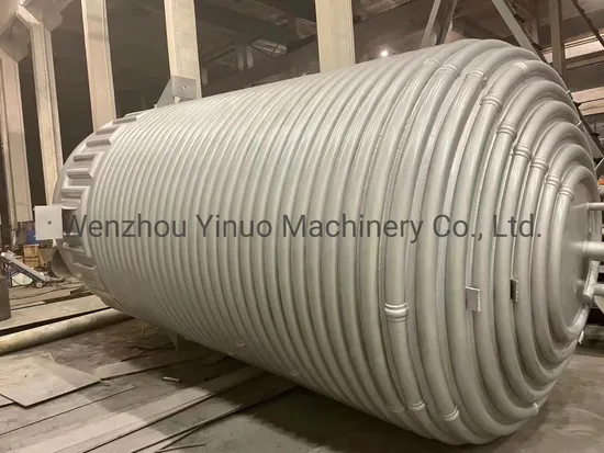 Stainless Steel SS304 Brewing Insulation Limpet Coil Heating Jacketed Chemical Reactor Storage Tank