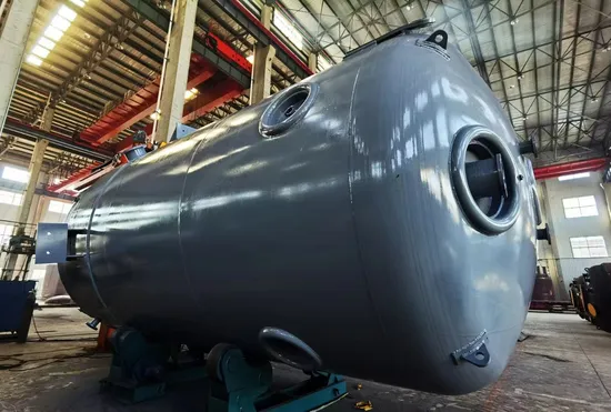 Glass-Lined Closed Tank 8000L /Horizontal Type Distilling Reaction Mixing Storage Tank