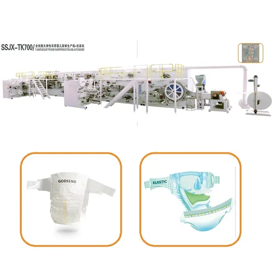 Full Servo T Shape Baby Diaper Making Machine