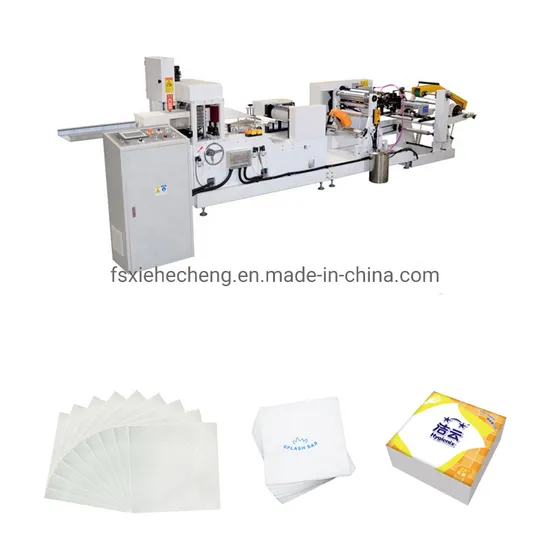 1/4 & 1/8 Fold 2 Color Printing Napkin Tissue Paper Folding Making Machine