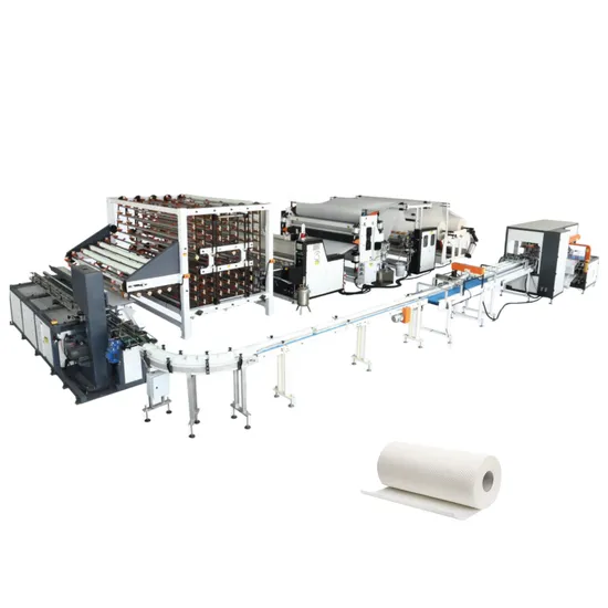 High Speed Small Toilet Tissue Paper Making Machine Kitchen Paper Towel Machine Rewinder Line