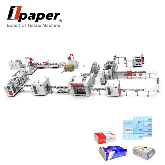 Factory Direct V Fold Soft Facial Tissue Machine for Tissue Production Line