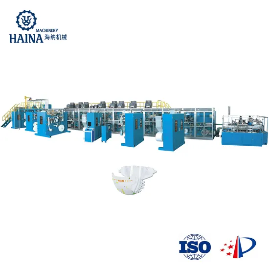 New Haina Full Servo Baby Diaper Making Machine Production Line