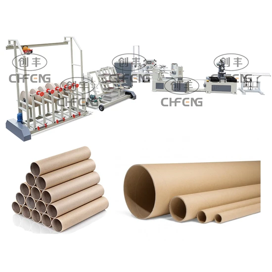 Multi Knives Heavy Duty Paper Tube Core Making Machine Winding Machine Cfjg-30 4 Heads Restaurant Box Making Machine