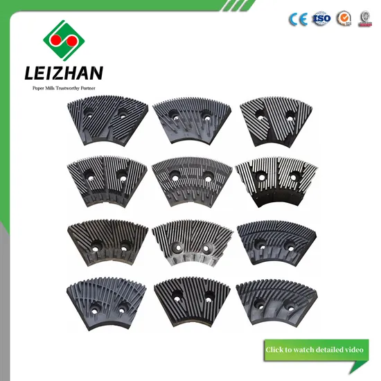 Paper Pulp Rotor and Stator Conical Double Disc Refiner Plate Segment for Paper Mill