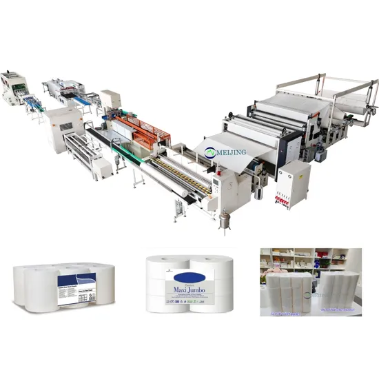 Full Automatic Paper Production Machine for Toilet Paper Rewinding Tissue Making Machine