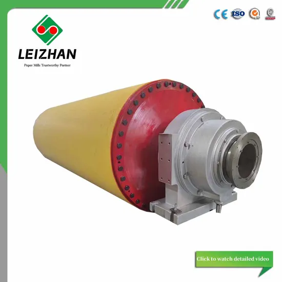 Tissue Toilet Paper Machine Jumbo Blind Hole Grooved Nitrile Polyurethane Coat Rubber Press Roll for Kraft Test Liner Paper Making