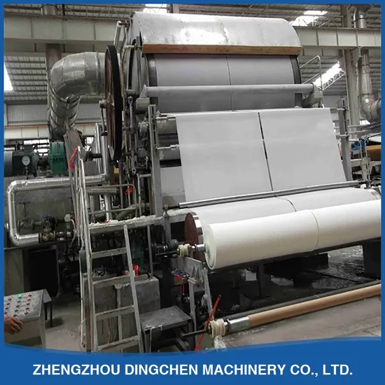 Waste Paper Recycling 2100mm Tissue Jumbo Roll Machine and Toilet Paper Machine