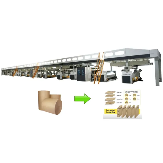 3 Ply Corrugated Carton Production Line/Single Facer Cardboard Making Line/Corrugated Box Machine