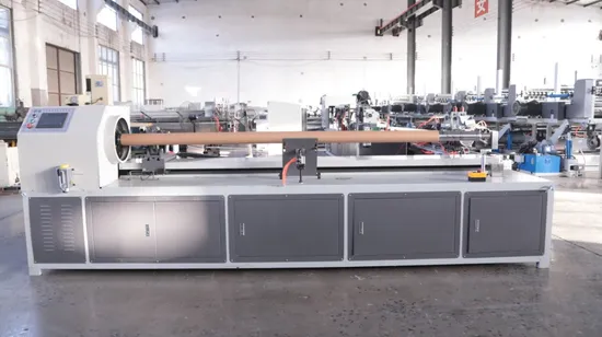High Speed CNC Paper Core Tube Cutting Machine Spiral Cardboard Pipe Cutter Machinery