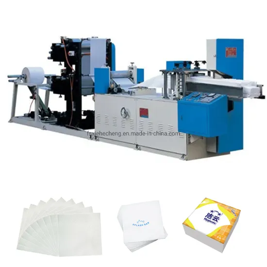 2 Color Printing Napkin Tissue Making Folding Machine for Tissue Paper