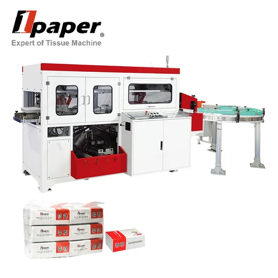 Programmable Servo Motor Bundling Tissue Packing Machine with PLC Control