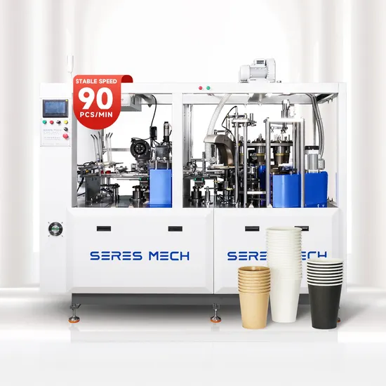 High Speed Full Servo Driven Paper Cup Machine for 4-16oz Disposable Paper Coffee Cup