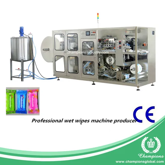 Full Automatic Single Channel Wet Tissue Machine Wet Wipe Production Line