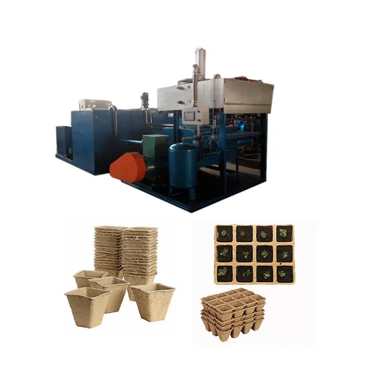 Square Peat Pots with Drainage Holes Making Machine