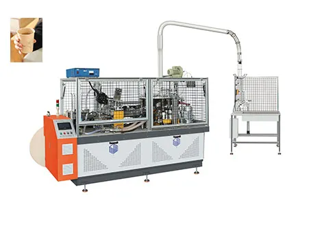 Plastic Free 4-16oz Paper Cup Making Machine Tea Coffee 150PCS/Min