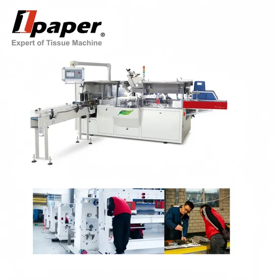 Automatic Tissue Paper Hard Box Packing Machine Cube Box Car Tissue